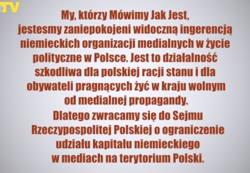 Petycja o ograniczenie kapitału niemieckiego w polskich mediach
